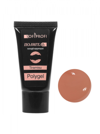 Полигель камуфлирующий для ногтей Tiramisu Sofiprofi Polygel, 30 мл